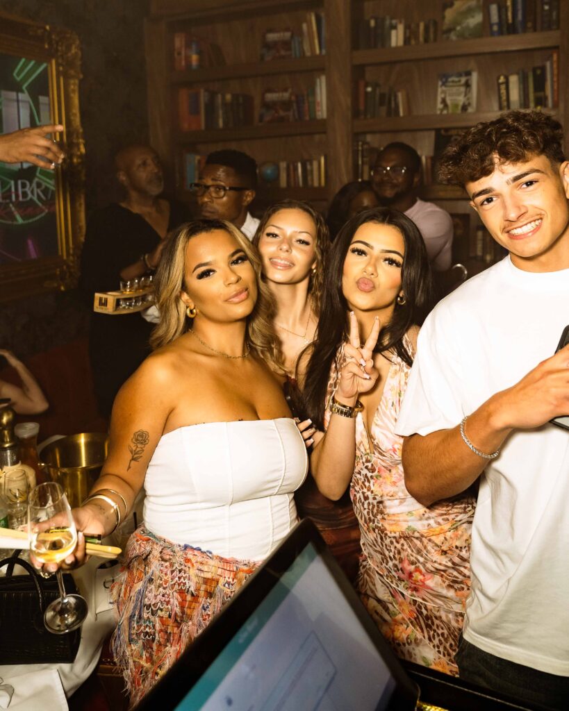 A group of tourist enjoying a good time at The Library Lagos