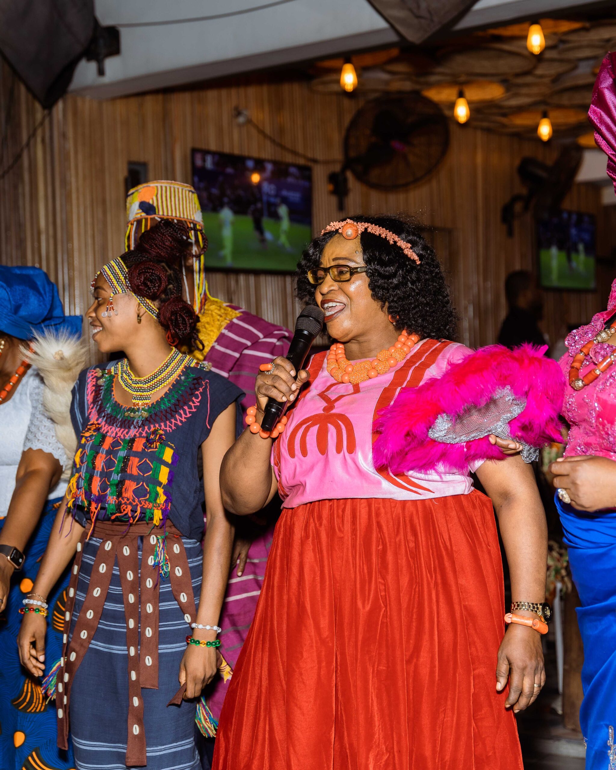 Performance team from the National Council for Arts and Culture during the closing ceremony of the marathon held at Mazimi @ The Library Lagos