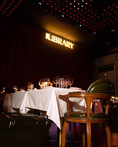 An image of a dining setting in The Library Lagos